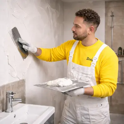 Have the bathroom plastered