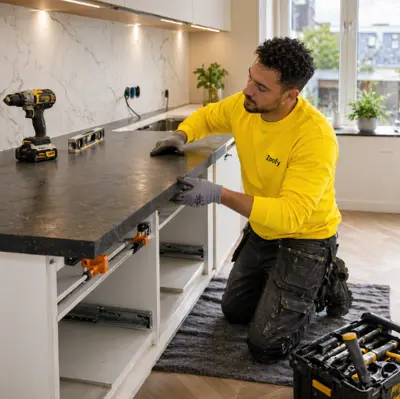 Have a kitchen worktop installed