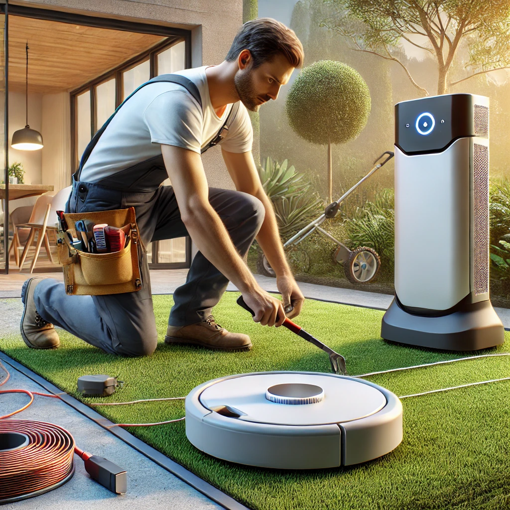 Have a robot lawn mower installed
