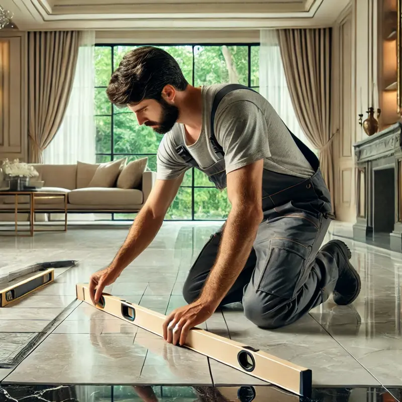 Have a marble floor laid