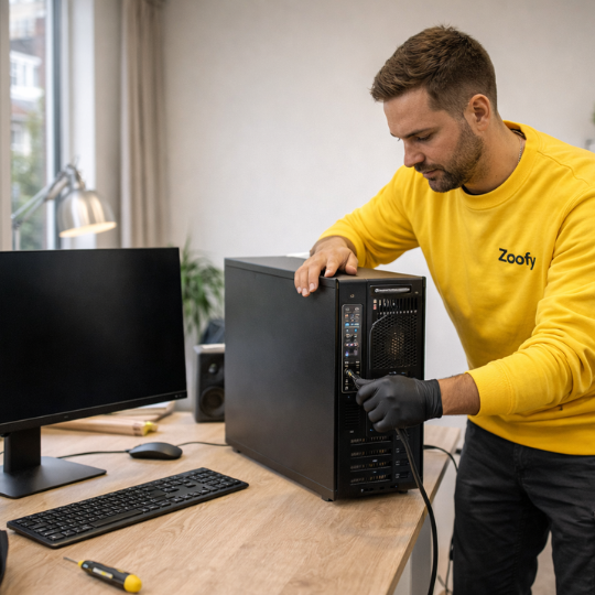 Computer laten instellen