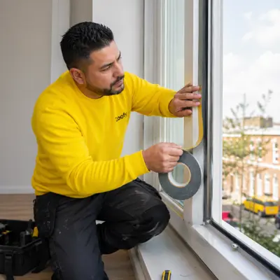 Install glazing tape