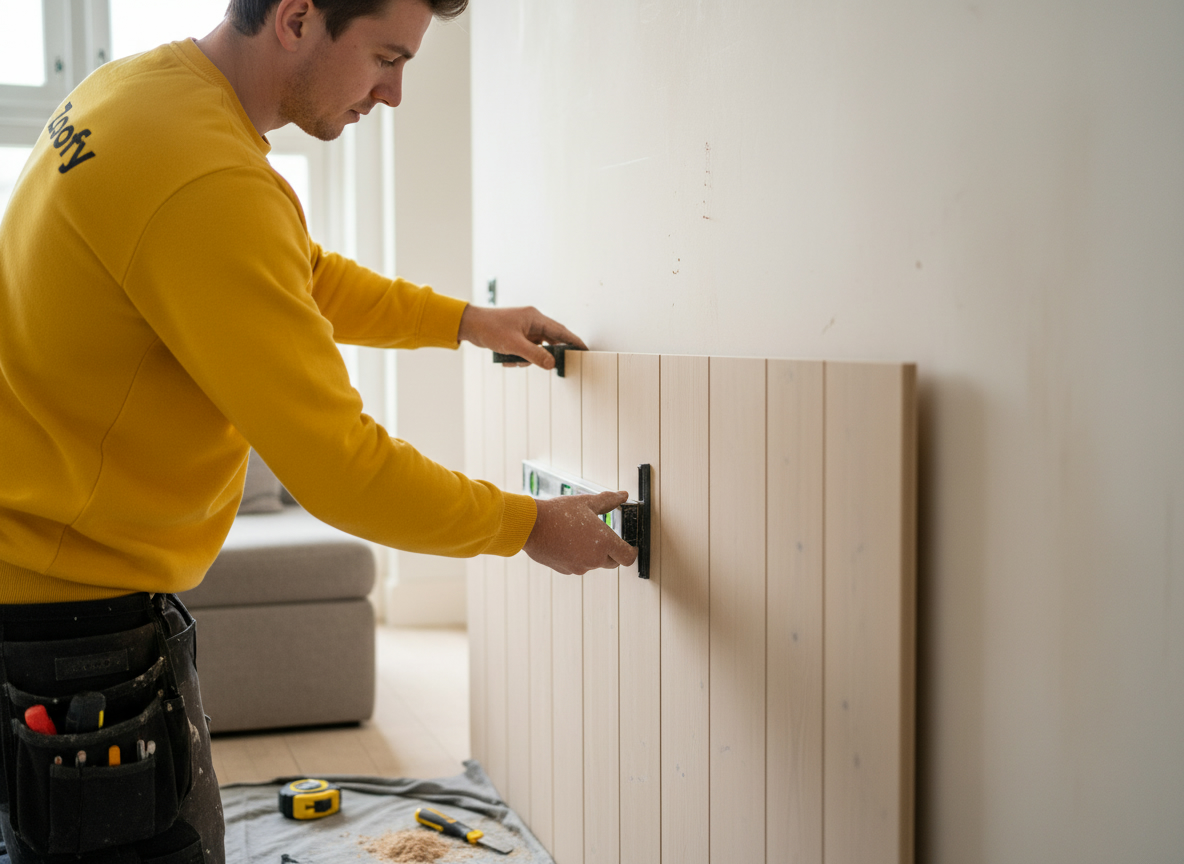 Wandpaneel laten plaatsen