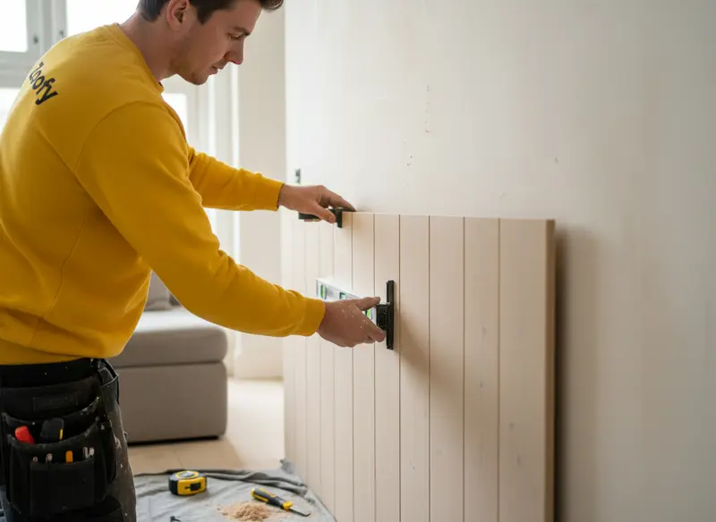 Wall Supply wandpaneel plaatsen
