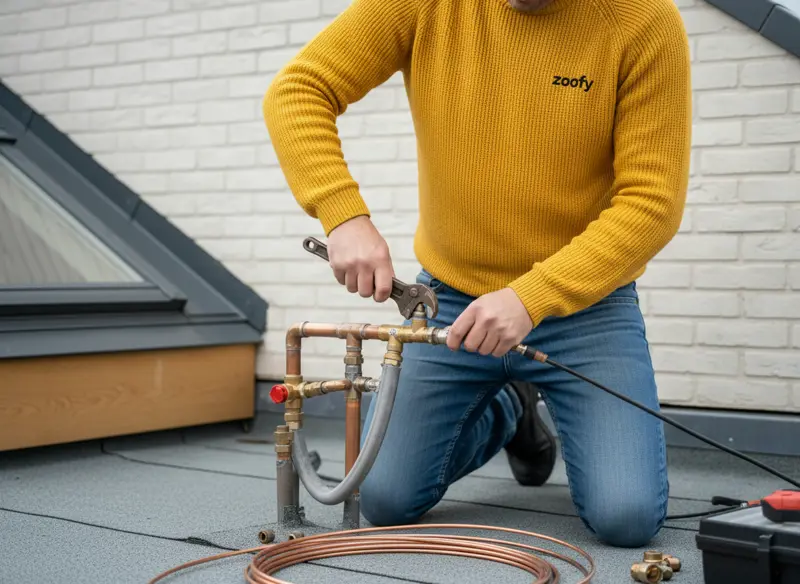 Have the solar boiler connected