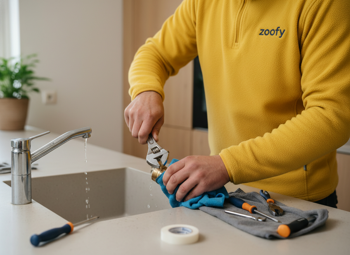 Lekkende kraan laten repareren