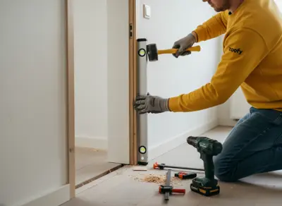 Have the door frame installed