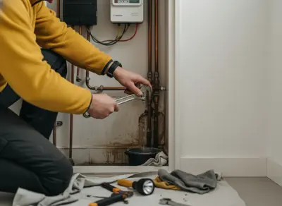 Leakage in meter cupboard