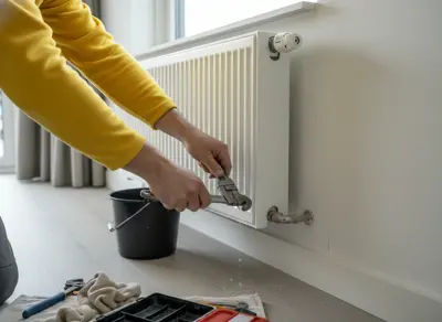 Have the radiator disconnected