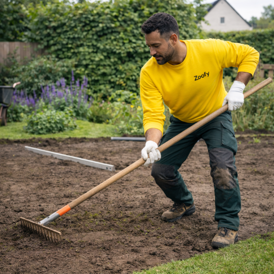 Tuin laten egaliseren