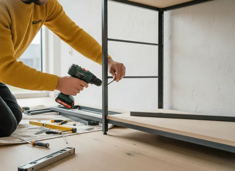 Have a shelving unit installed