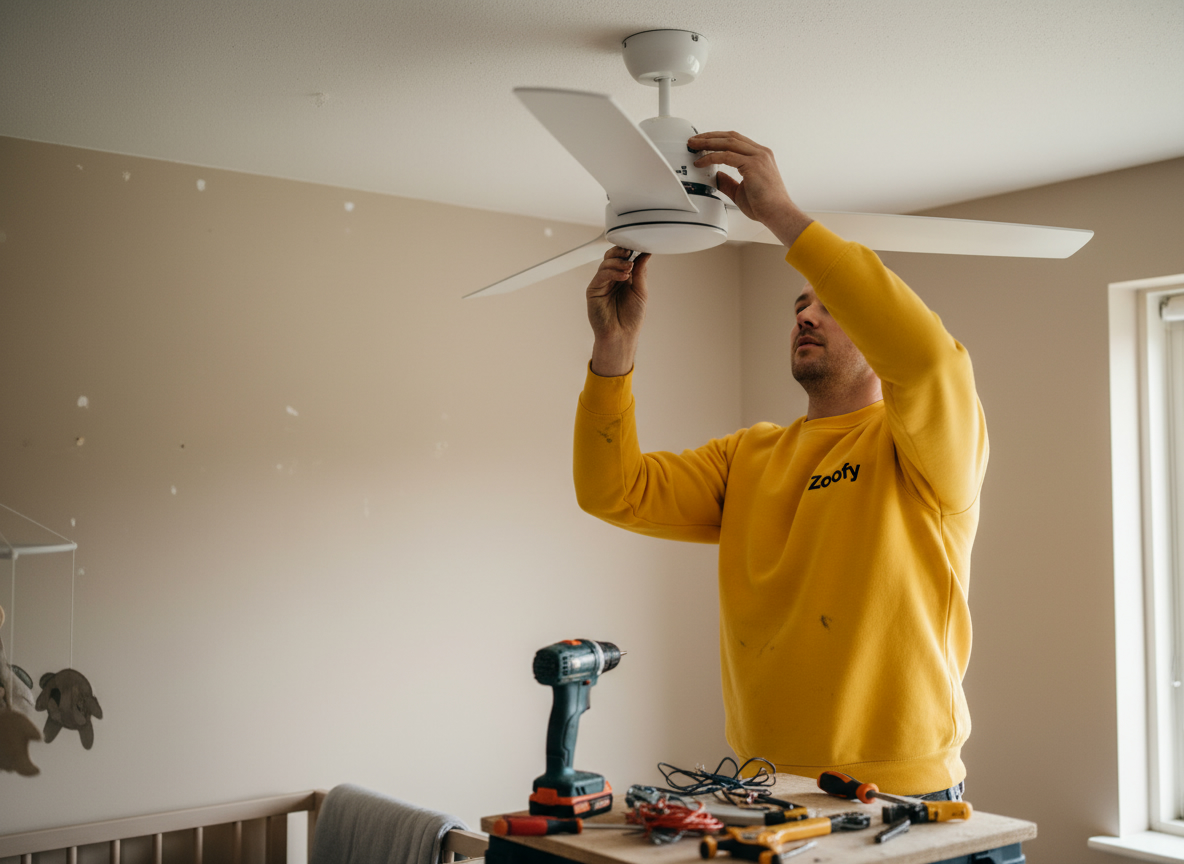 Plafondventilator laten plaatsen