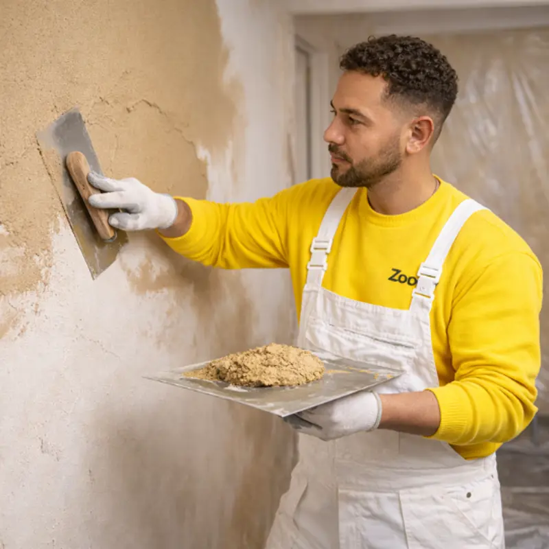 Apply clay plastering 
