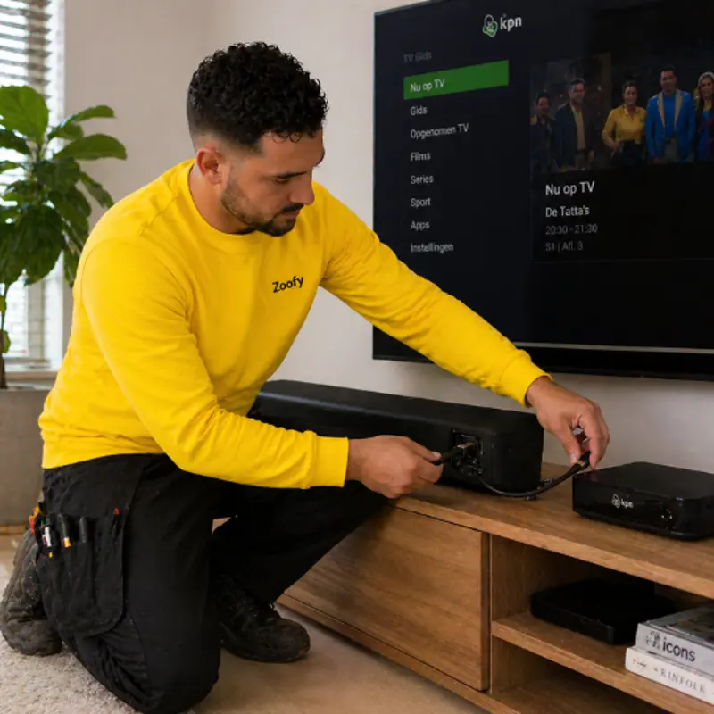 Have a soundbar connected to a KPN TV receiver