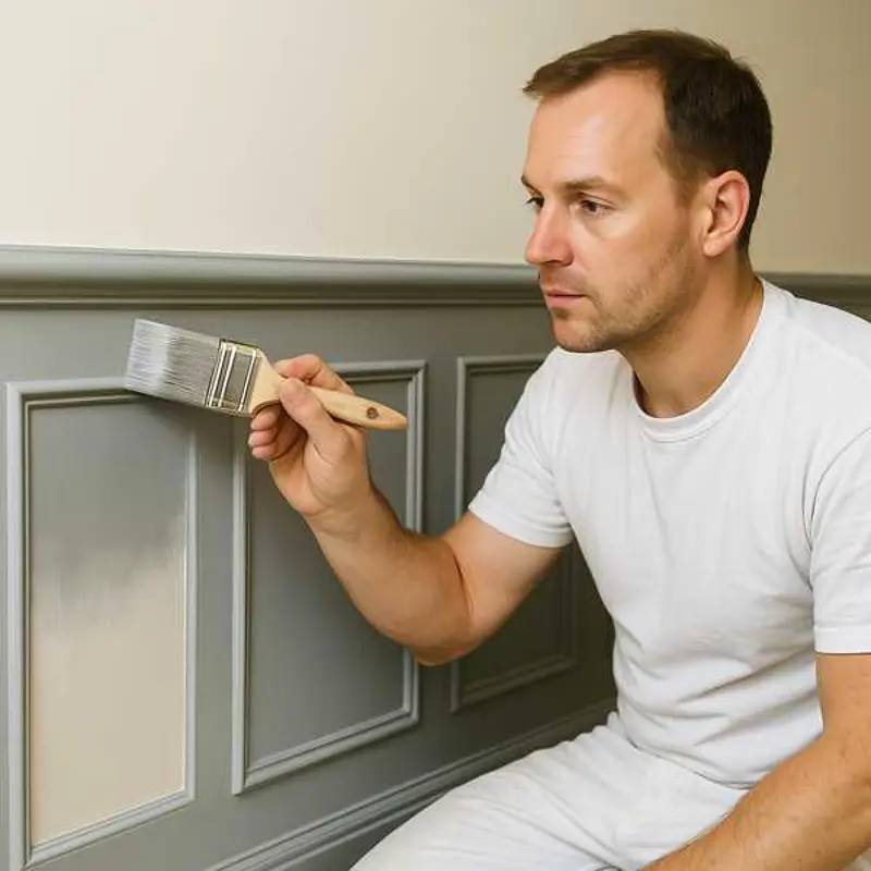 Painting wainscoting