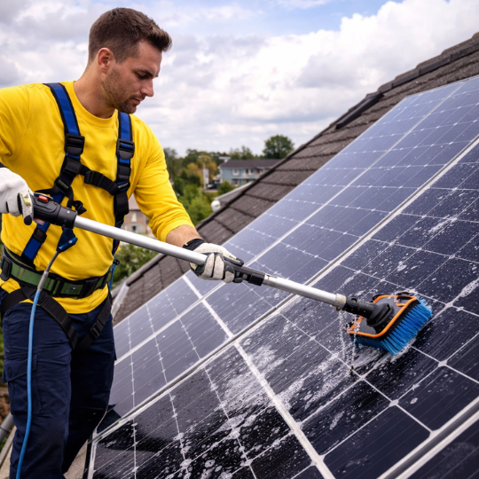 Zonnepanelen laten reinigen