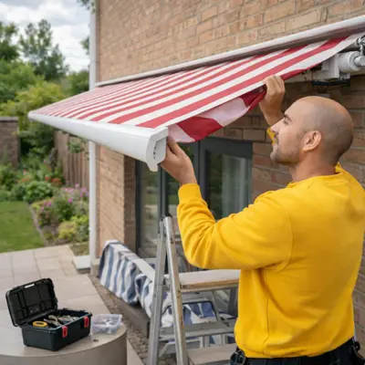 Awning fabric replacement