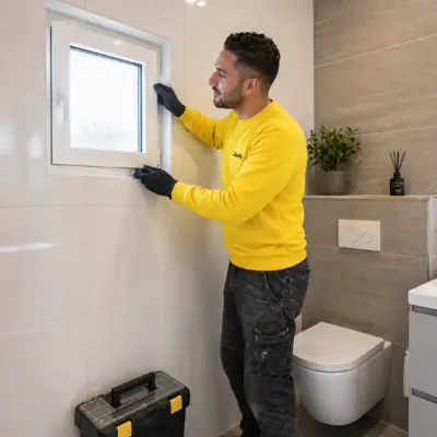 Replace toilet window