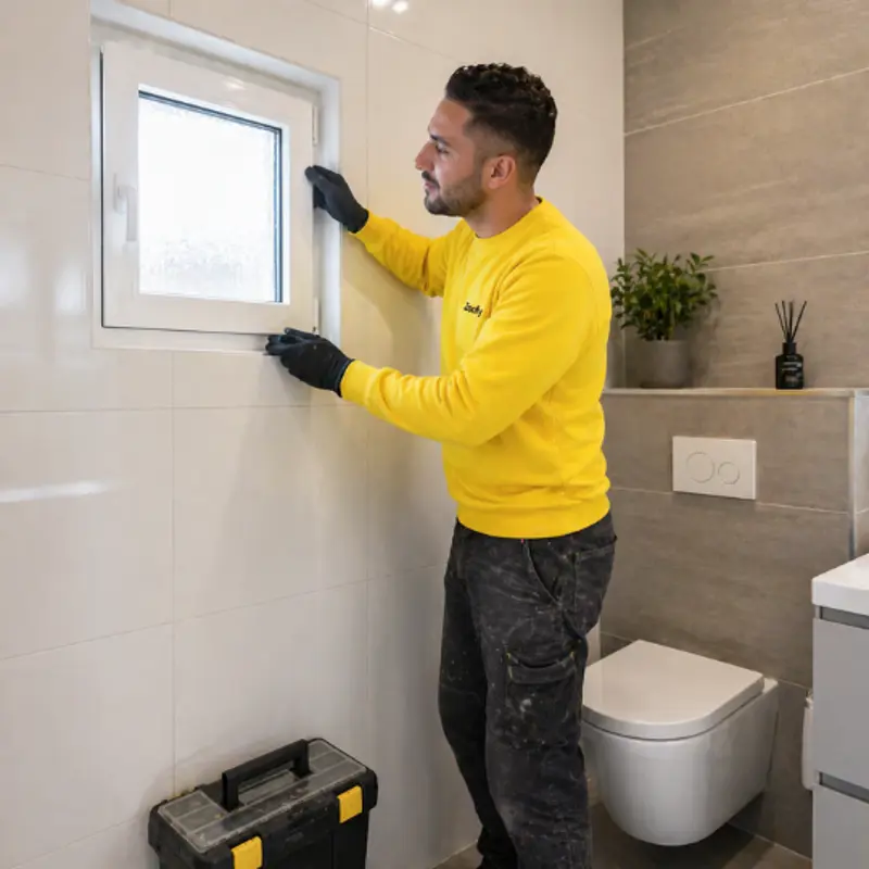 Replace toilet window