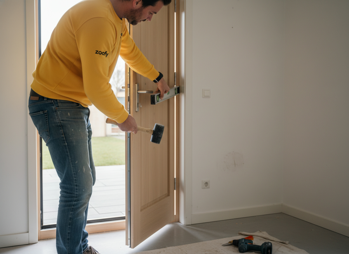 Have an exterior door installed