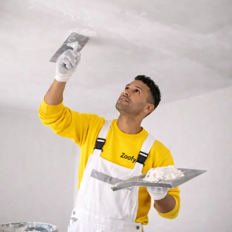 Plafond laten stucen