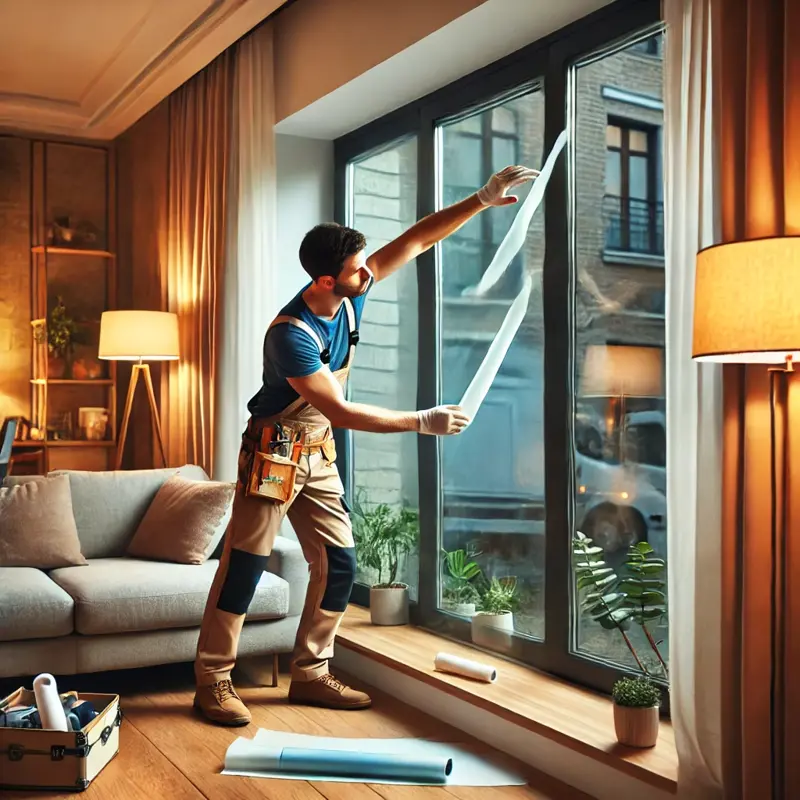 Insulate windows against cold