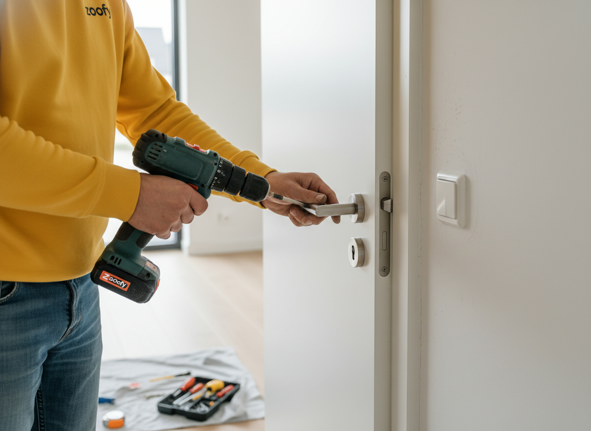 Have hinges and locks installed