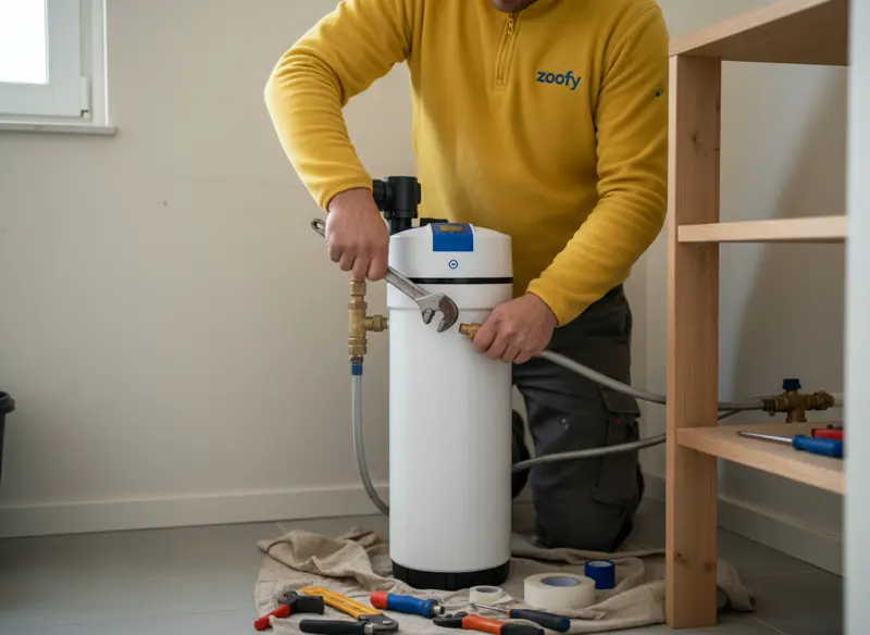 Have a water softener installed
