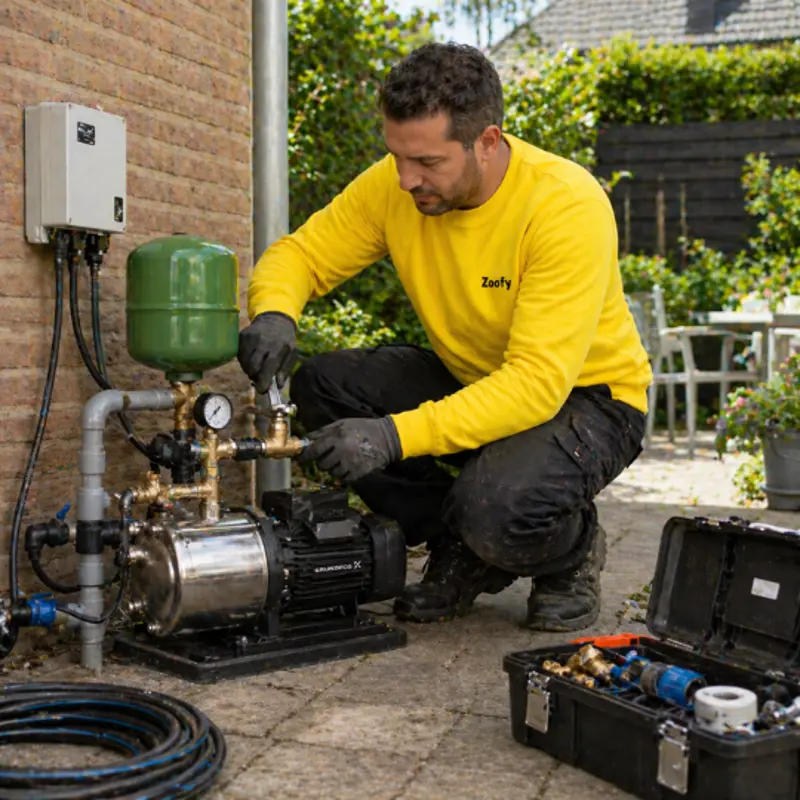 Install a groundwater pump