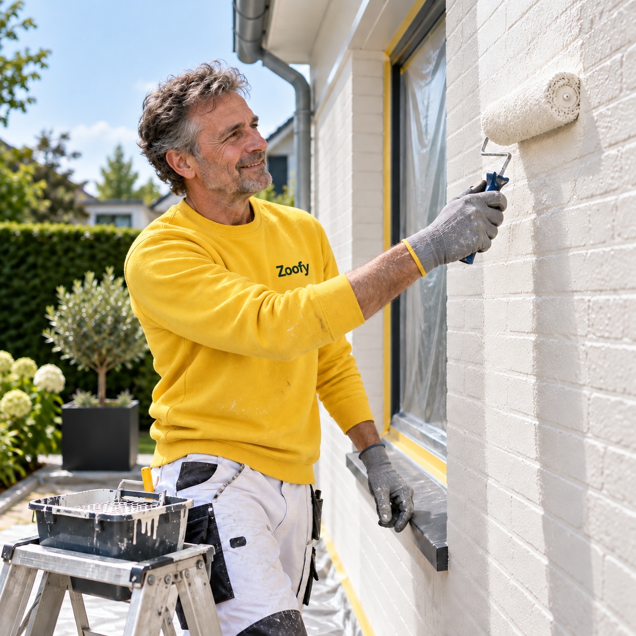 Have the exterior wall painted