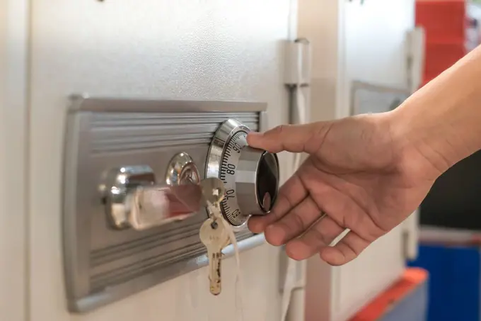  A safe with a key