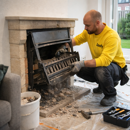 Openhaard laten verwijderen