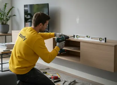 Zwevend meubel laten plaatsen