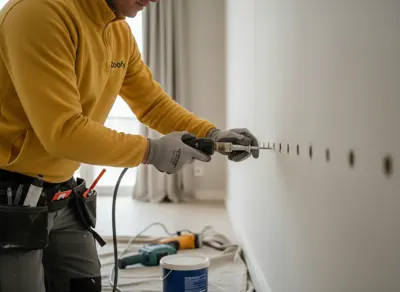 Optrekkend vocht laten oplossen