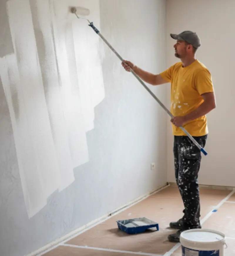 Have a wall “texed” (painted with latex)