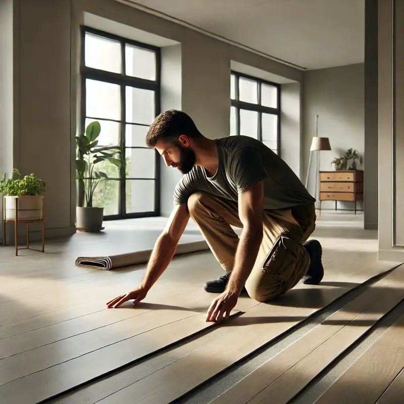 Have a linoleum floor laid