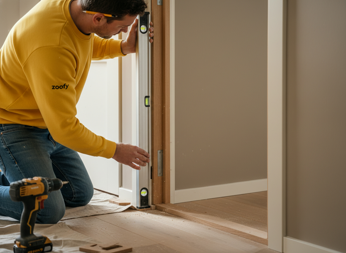 Interior door installation