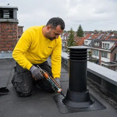 Ontluchting riool aanleggen