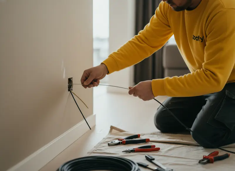 Elektra of internet kabels laten doortrekken