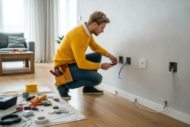 Hire an electrician for half a day