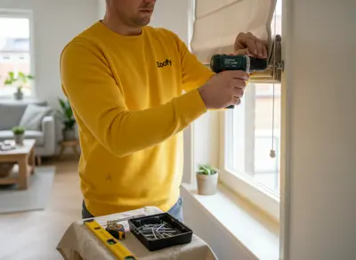 Have the Roman blind hung