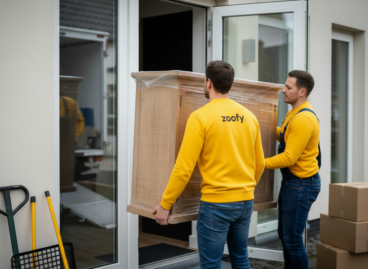 Verhuiswagen met twee verhuizers nodig