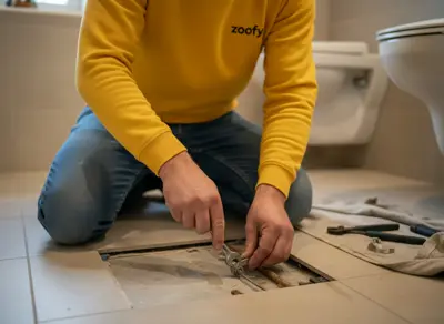 Have a leak in underfloor heating repaired