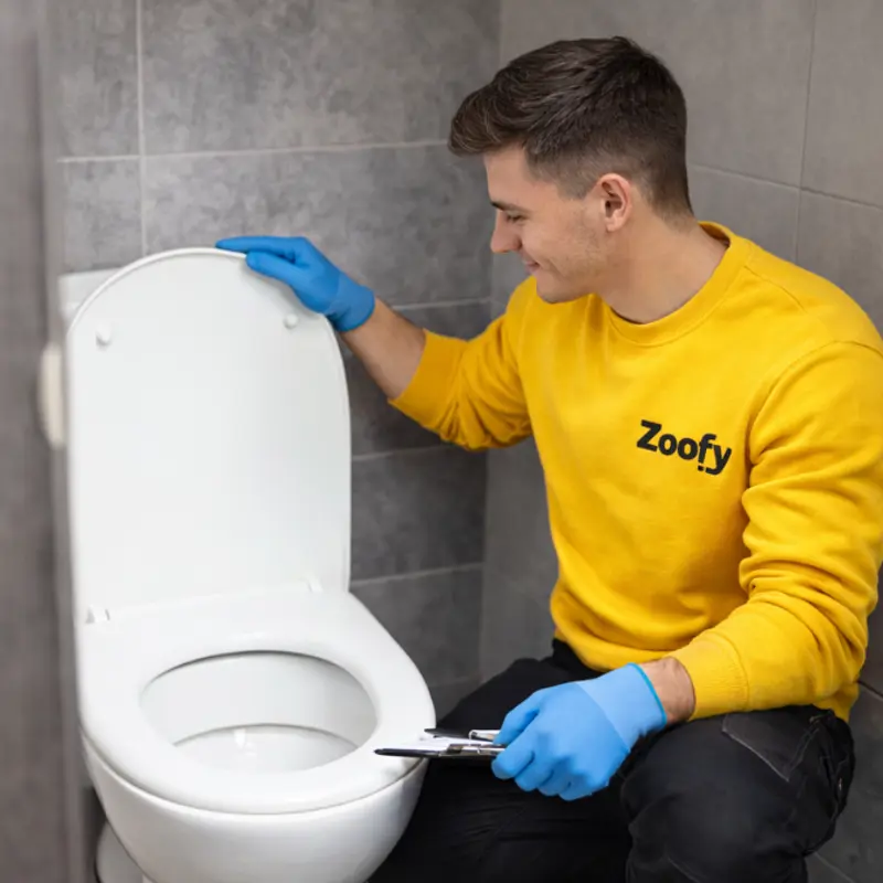 Have the toilet seat replaced
