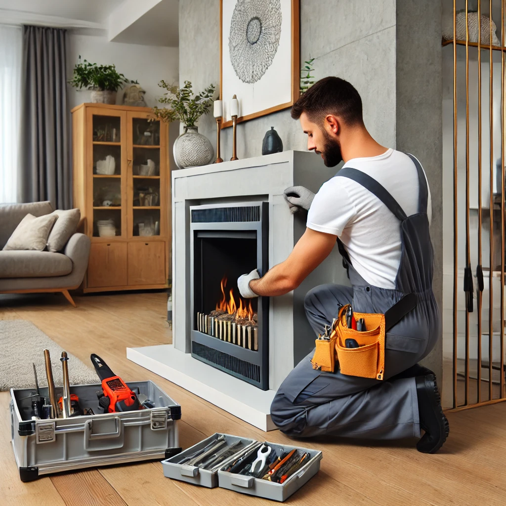 Open haard laten plaatsen