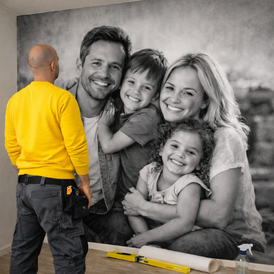 Have photo wallpaper applied