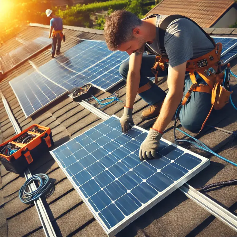Zonnepanelen laten verwijderen en terugplaatsen
