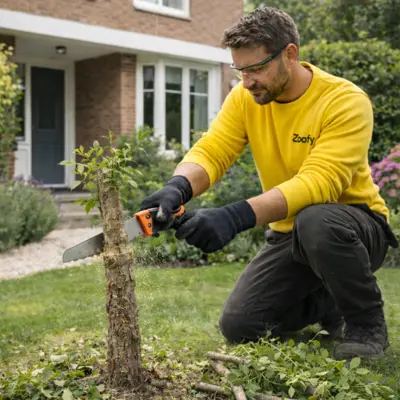 Have a small tree cut down