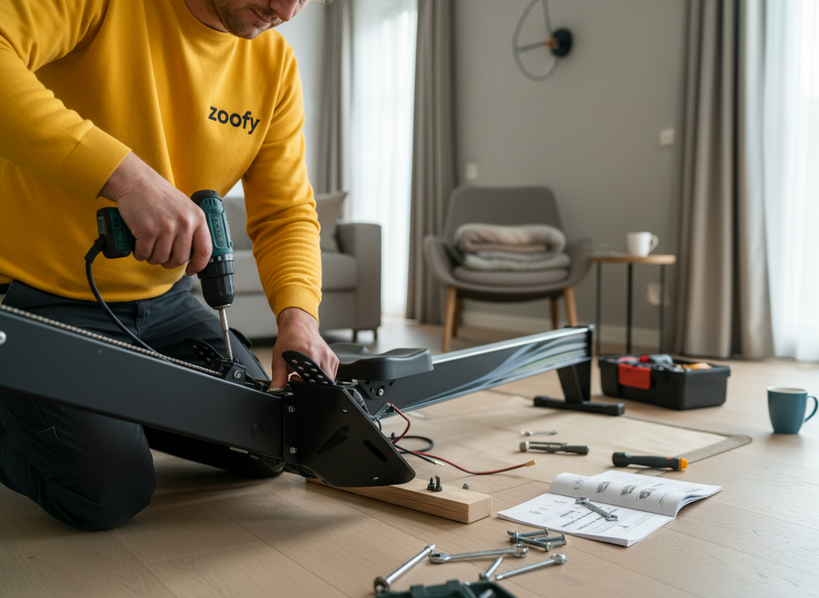Have the rowing machine installed