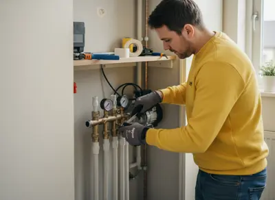 Have underfloor heating pump installed